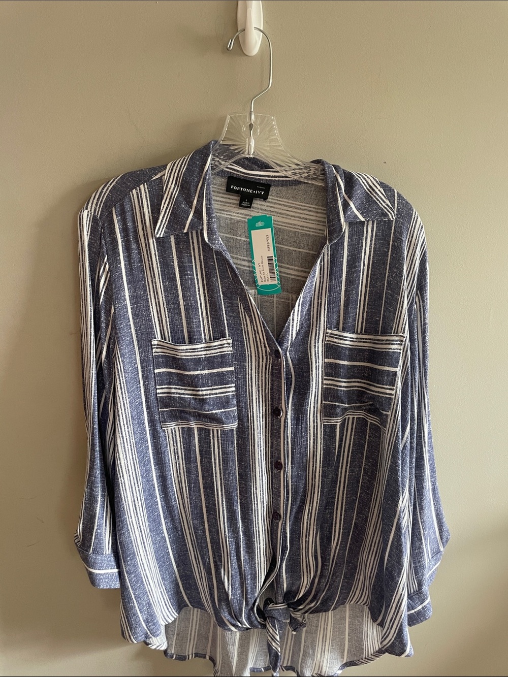 Fortune+Ivy tie blouse.